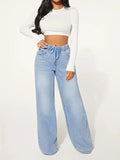 Drawstring Loose Jeans